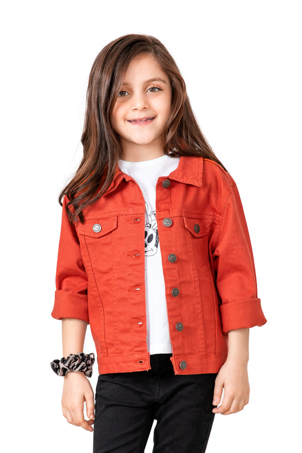 Girls Rust Twill Jacket