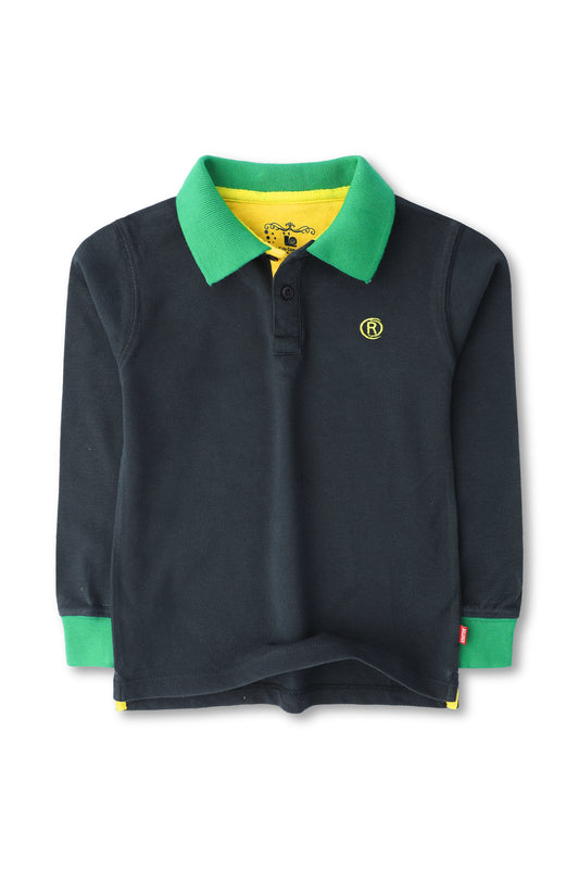 Boys Navy Blue Polo Shirt