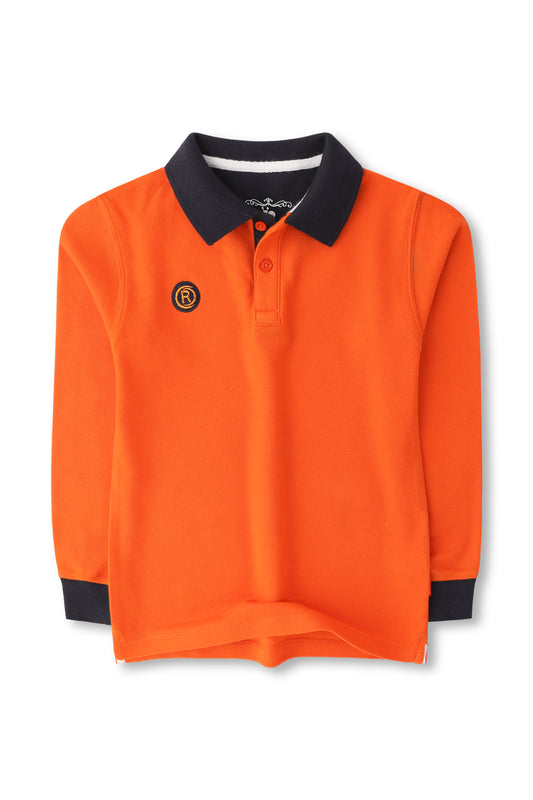 Boys Orange Polo Shirt