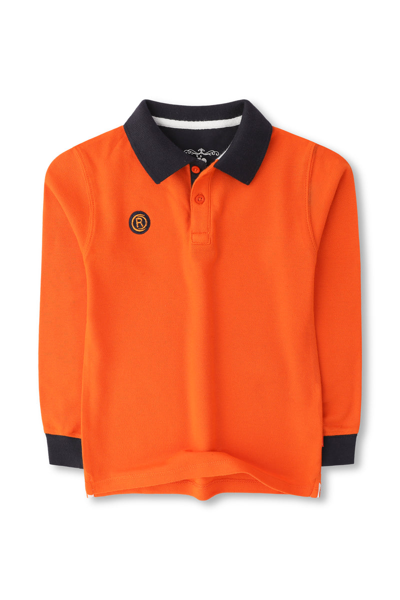 Boys Orange Polo Shirt – Rollover Kids Company