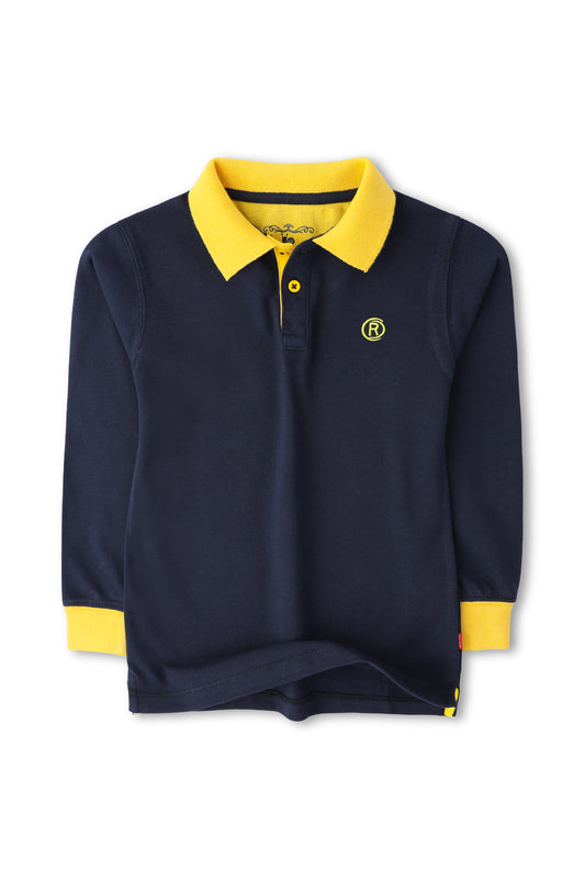 Boys Navy Blue Polo Shirt