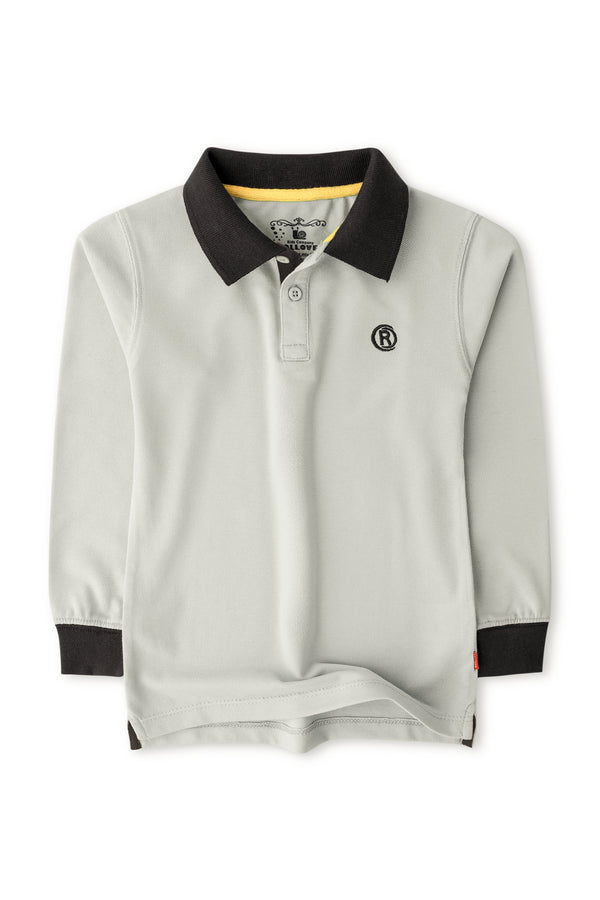 Boys Grey Polo Shirt