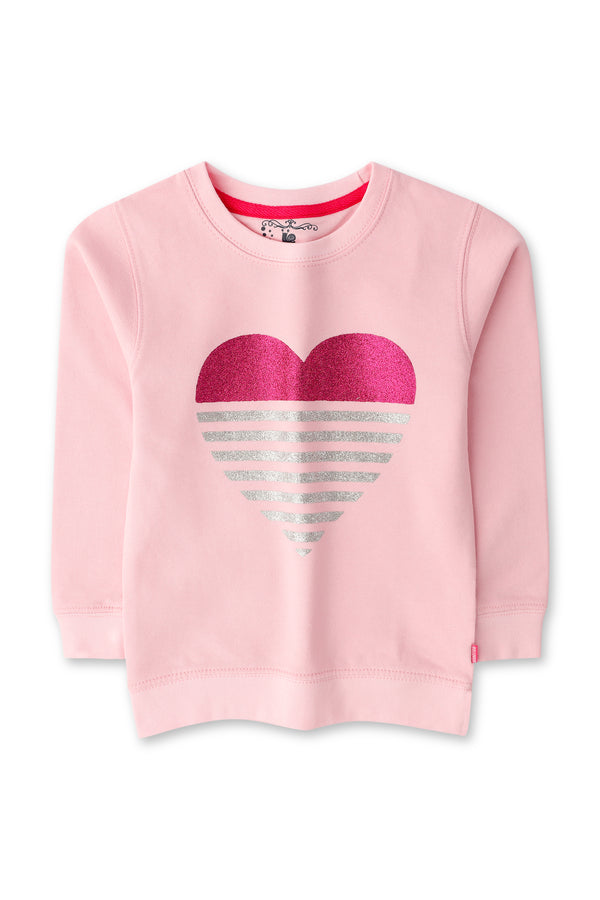 Girls Pink Glitter SweatShirt