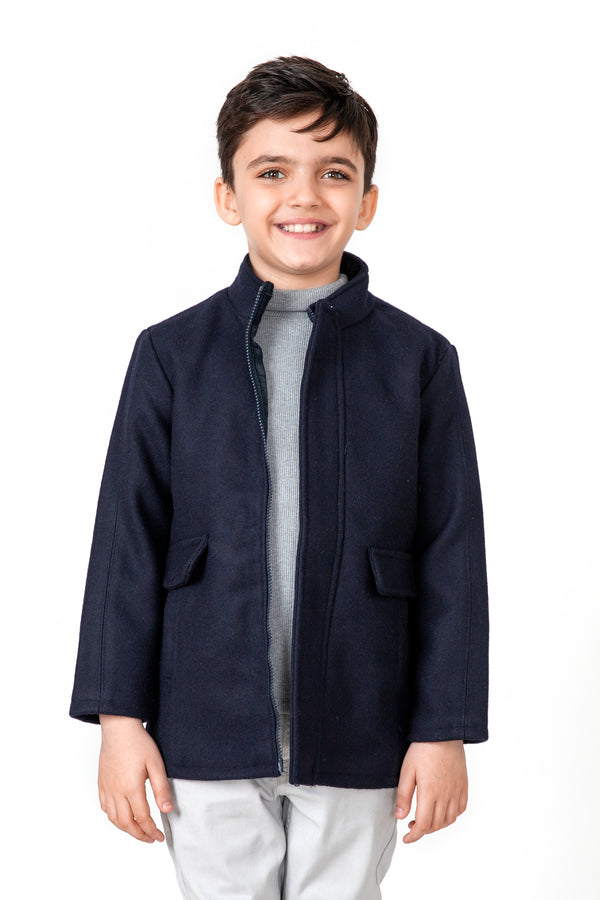 Boys Navy Blue Jacket