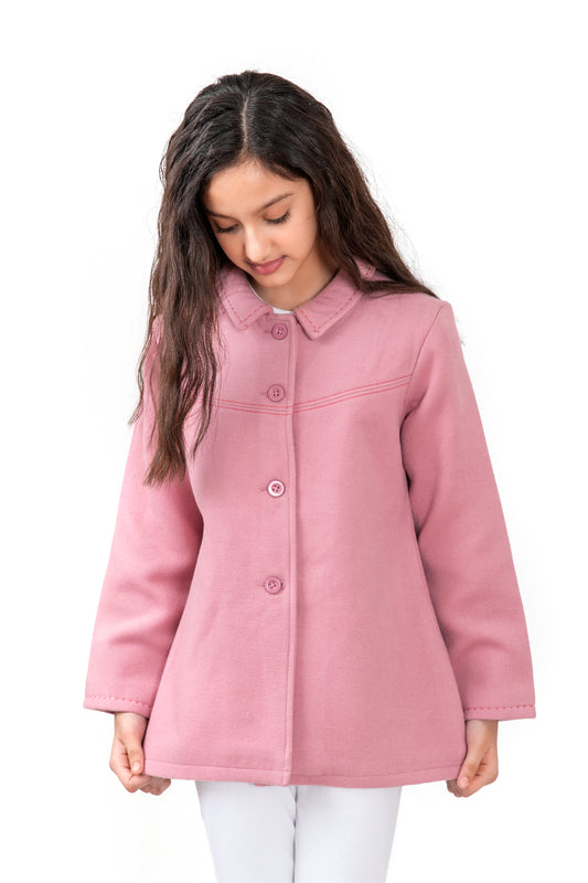 Girls Tea Pink Coat