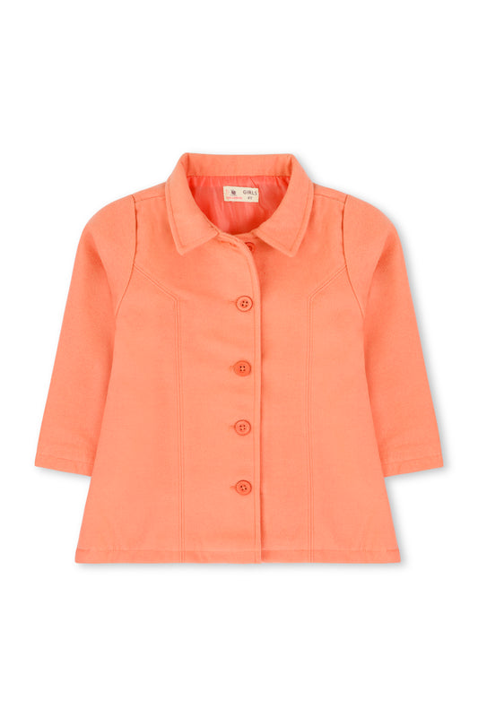 Girls Peach Coat