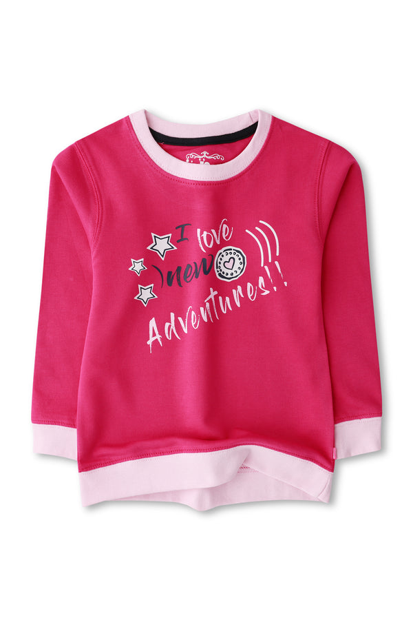 Girls Barbie Pink Sweatshirt