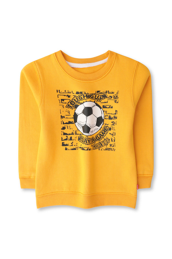 Boys Yellow Fleece Sweatshirt