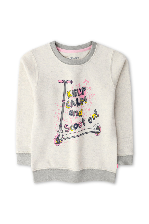 Girls Printed Scoot Sweatshirt