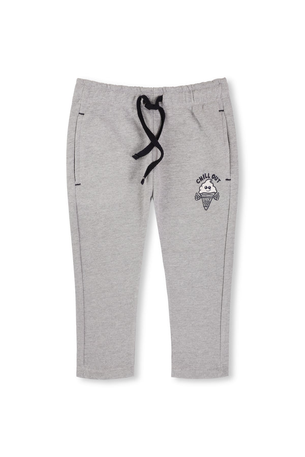 Girls Grey Fleece Trousers