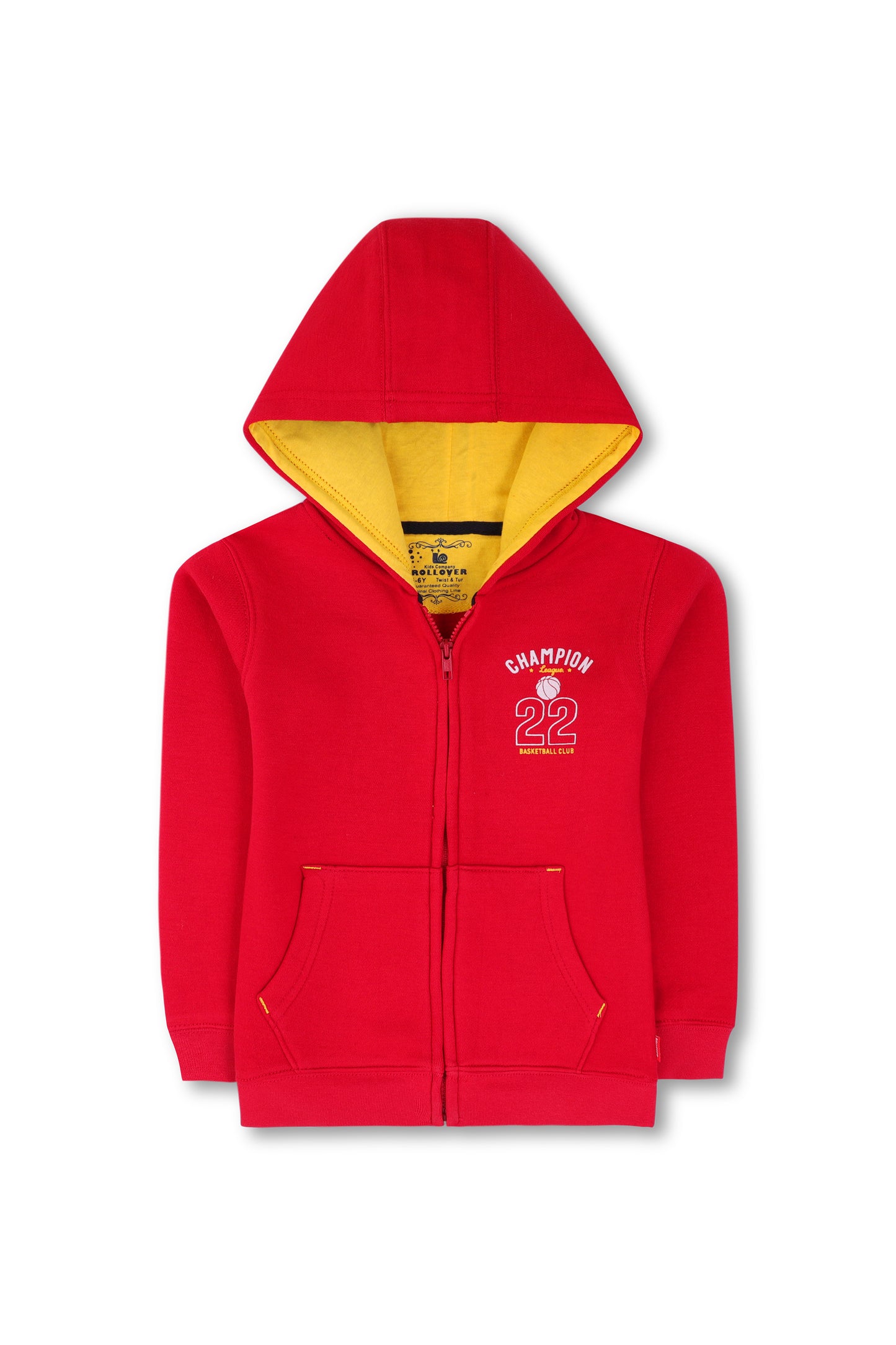 Boys Red Champion Fleece Hoodie