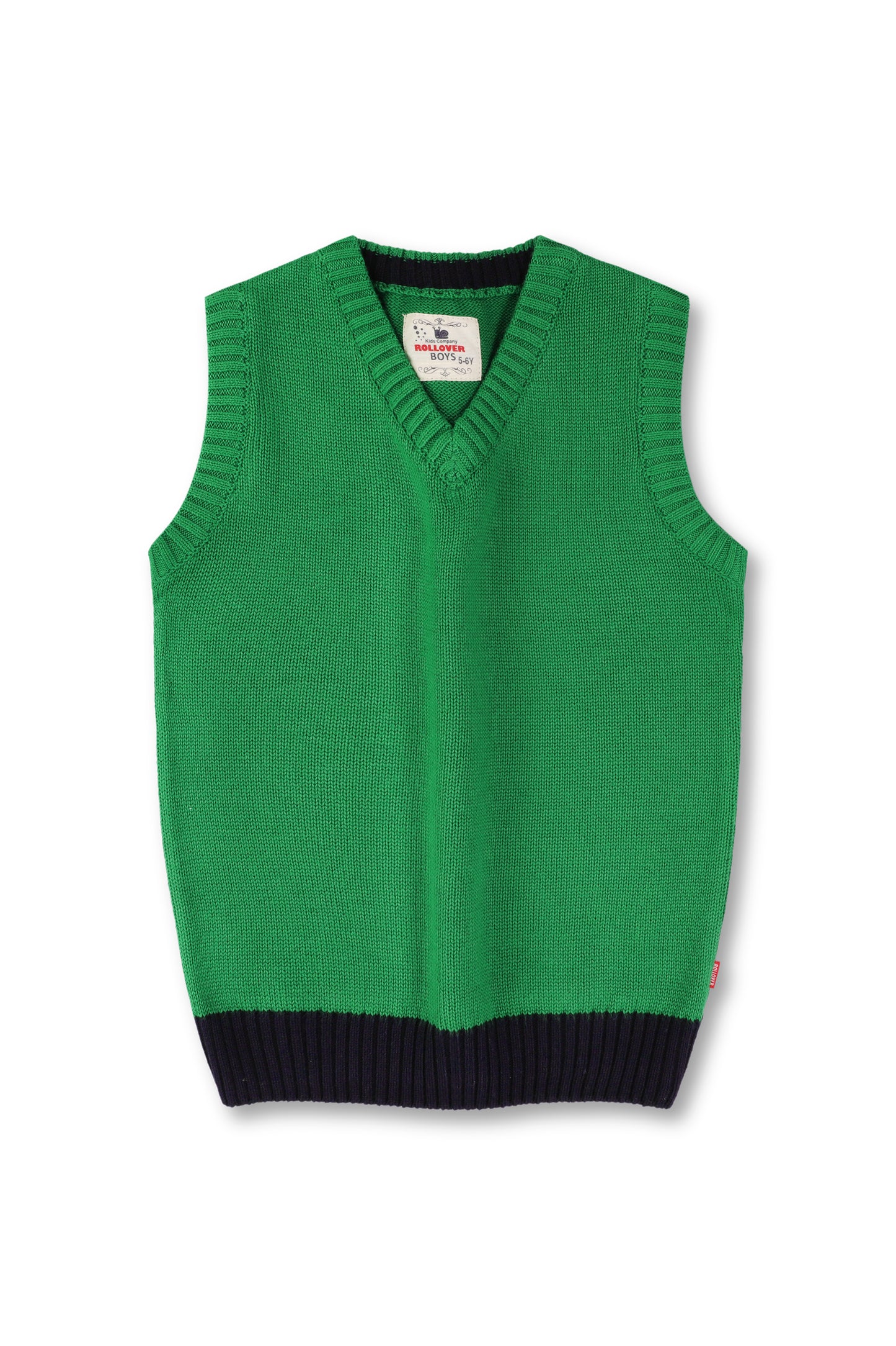 Boys Green Sleeveless
Sweater