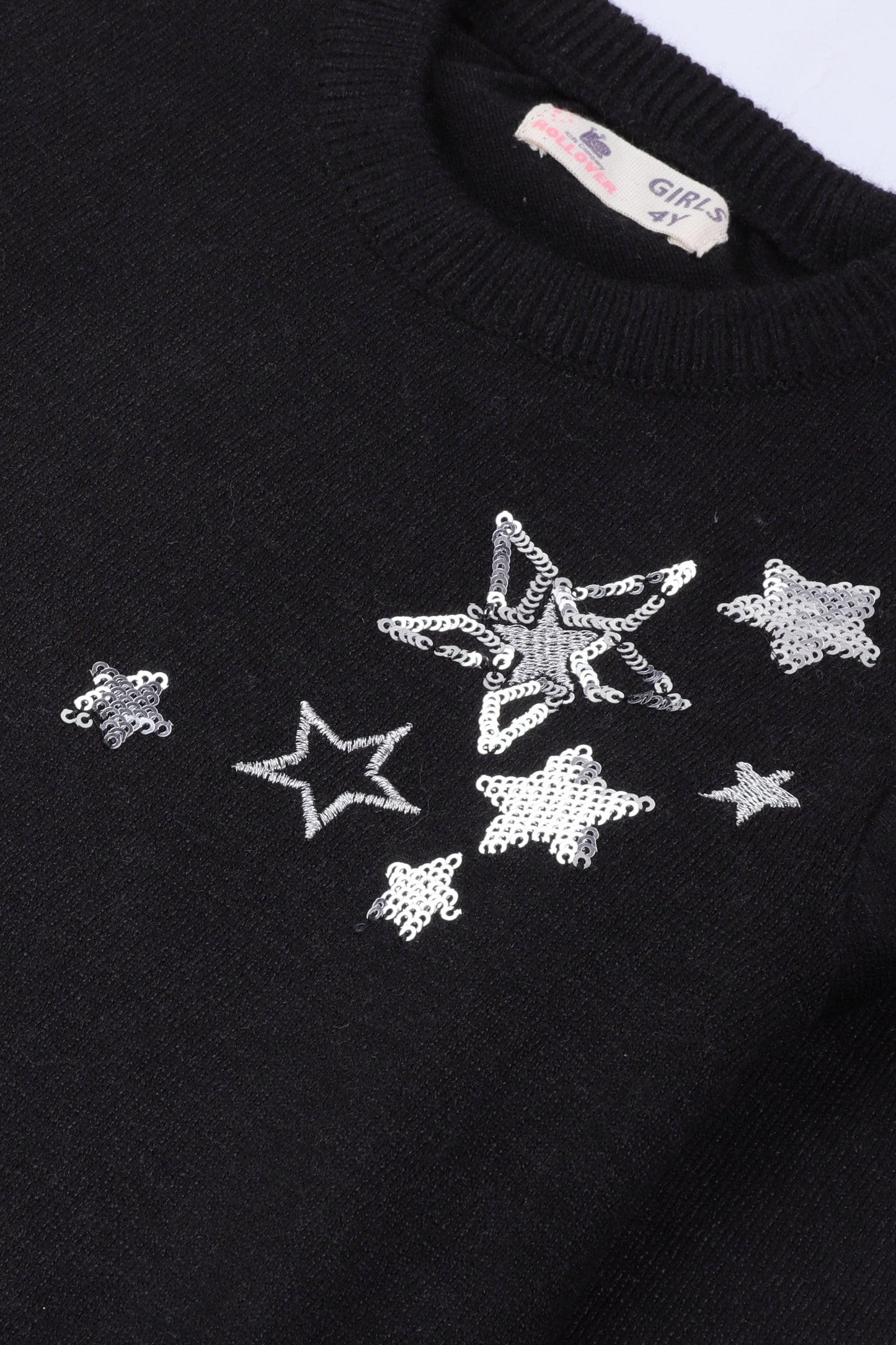 Girls Sparkle Black Sweater