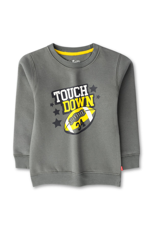 Boys Grey Graphic Sweatshirt