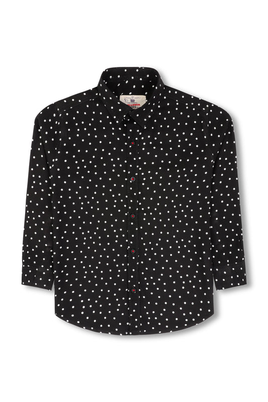 Boys Black Casual Shirt