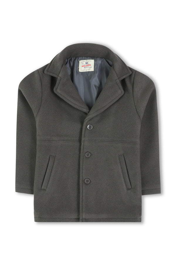 Boys Dark Grey Felt Coat