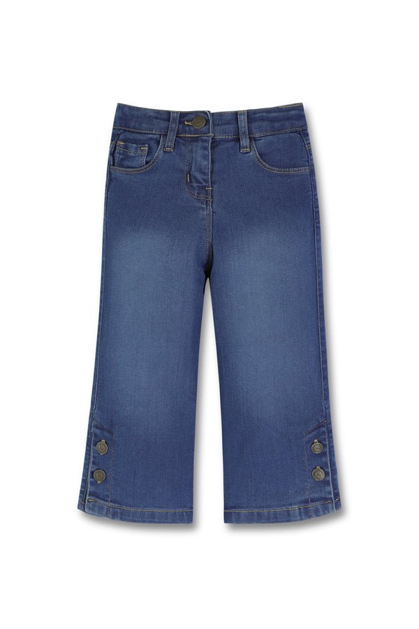 Girls Wide Leg Denim Jeans