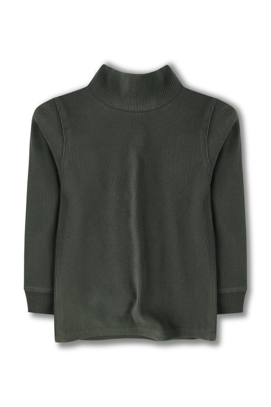 Boys Dark Grey Jumper Highneck