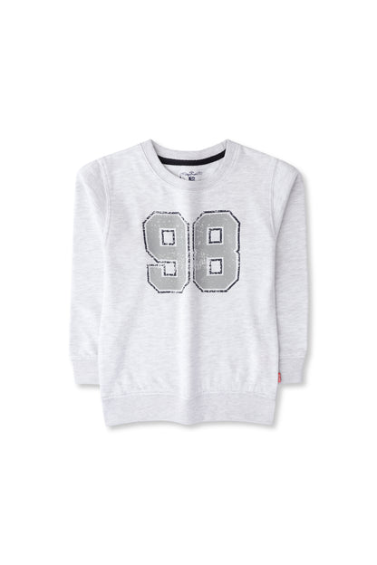 Boys Oatmeal Graphic Fleece Sweatshirt