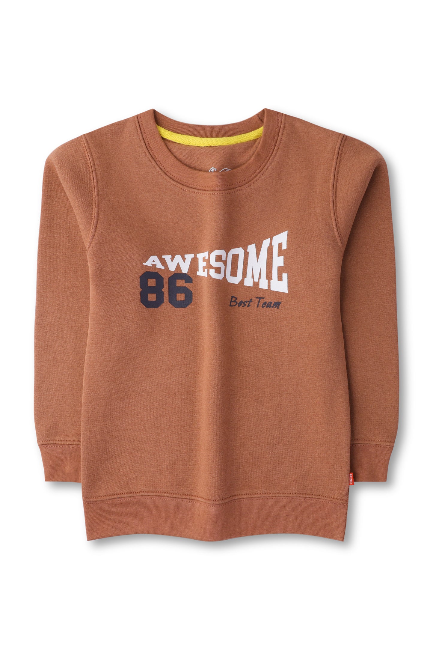 Boys Rust Fleece Sweatshirt