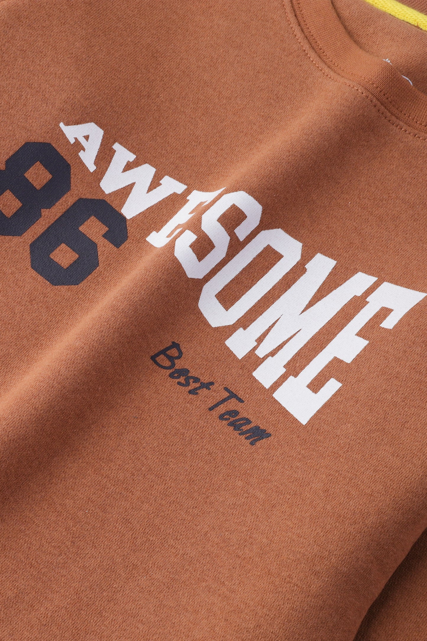 Boys Rust Fleece Sweatshirt