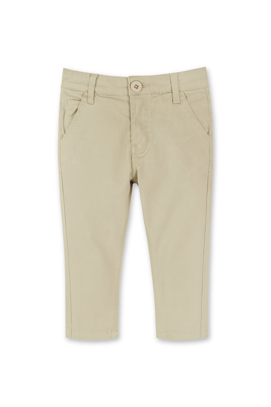 Boys Beige Twill Chino Pants