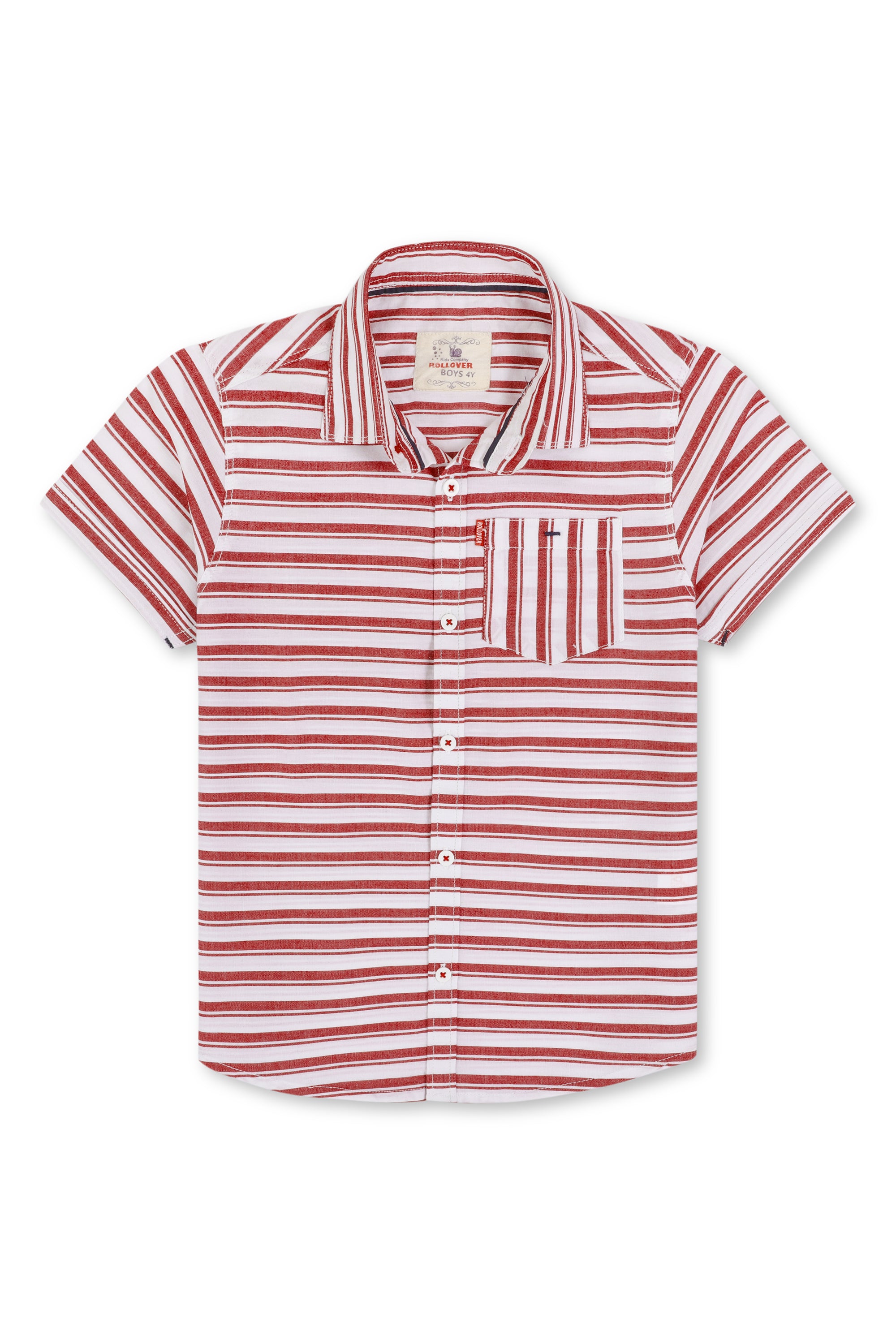 Red Stripes Casual Shirt