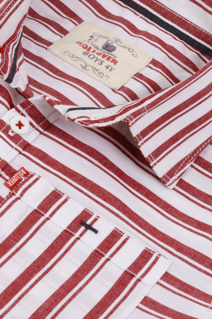 Red Stripes Casual Shirt