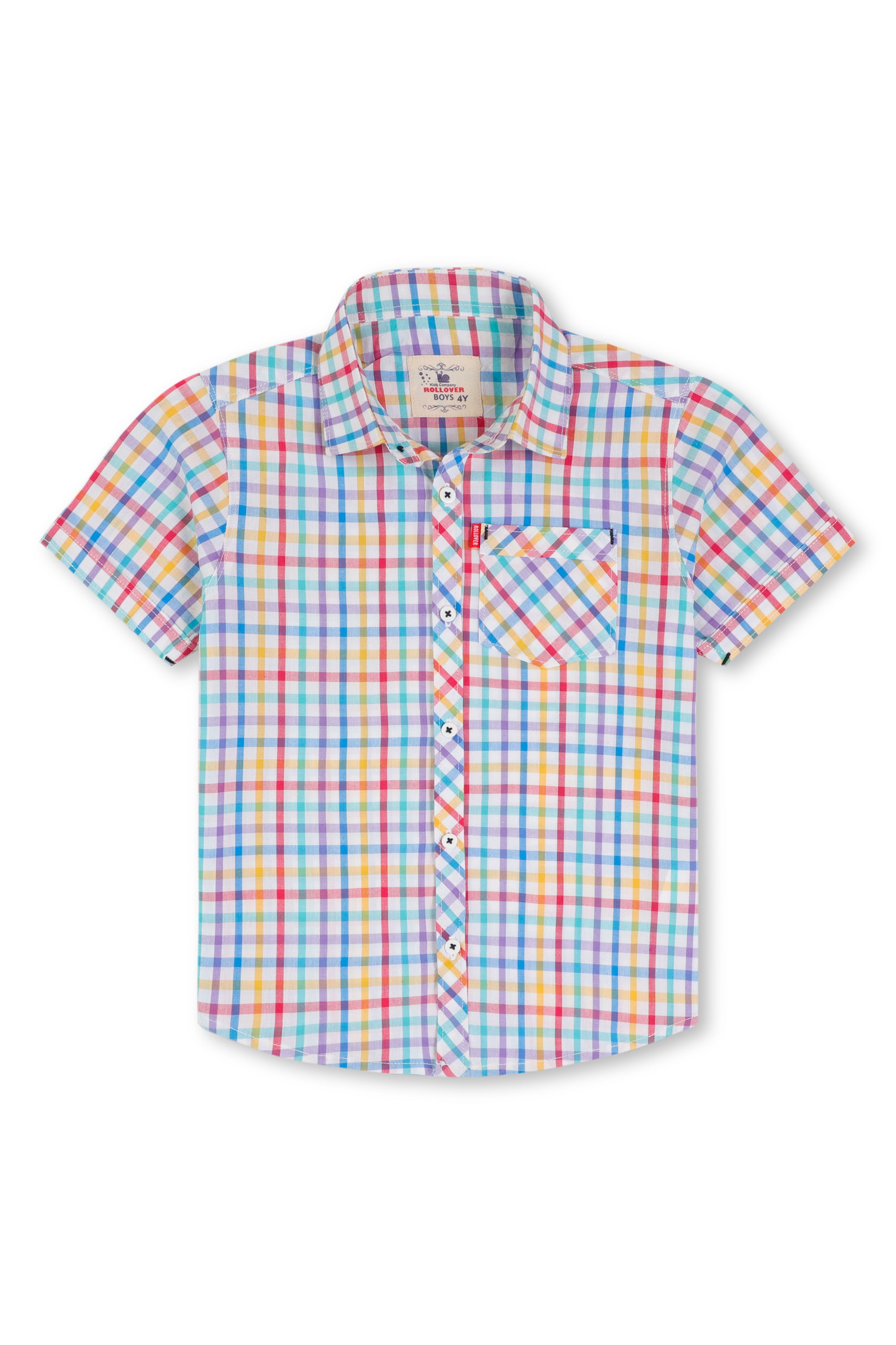 Multi-Coloured Half-Sleeve Shirt