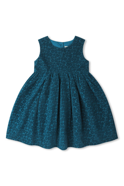 Enchanted Teal Velvet Dress