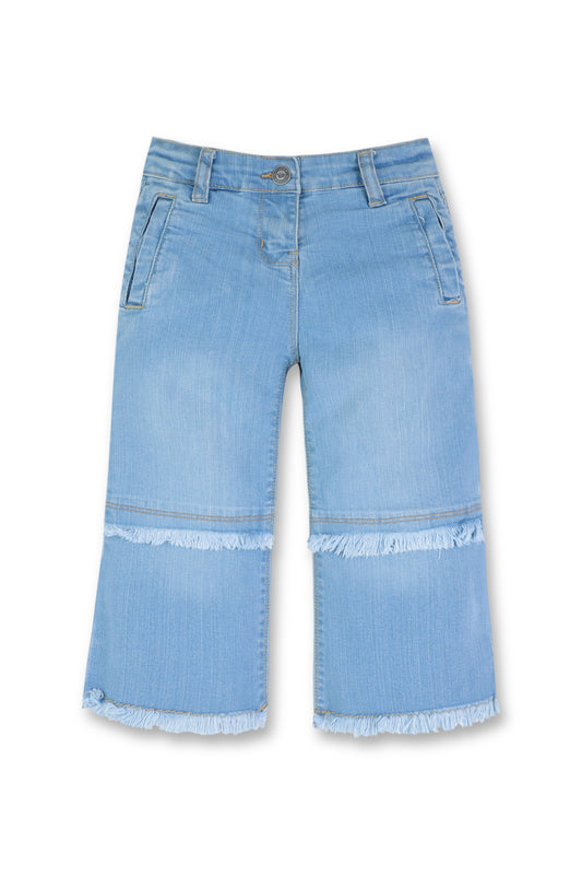 Blue Girls Denim Pant