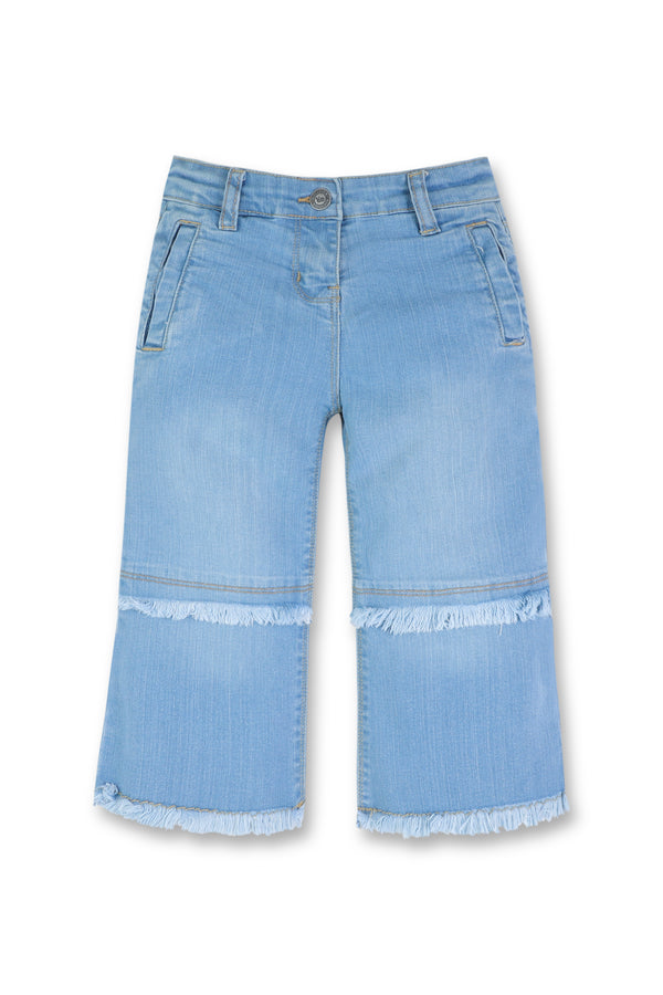 Blue Girls Denim Pant