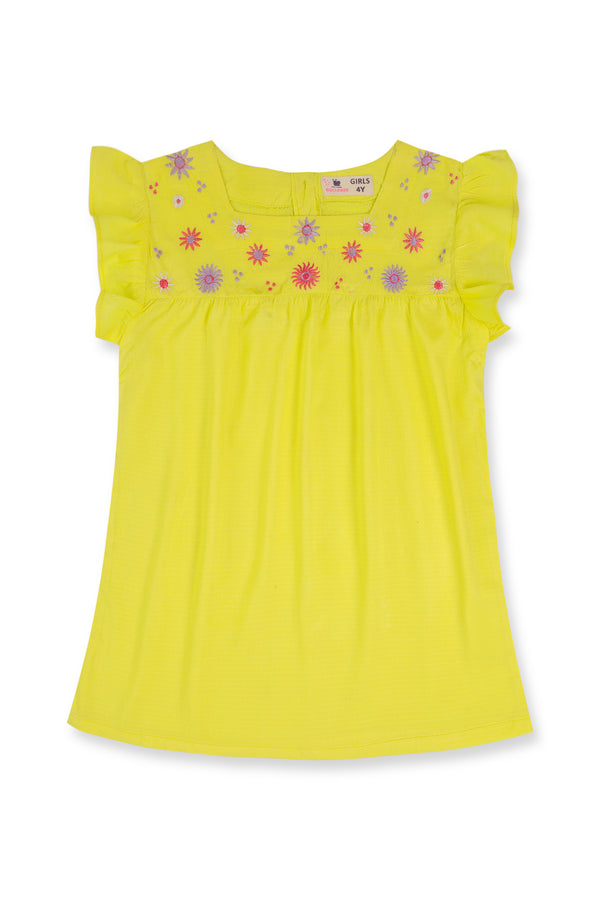 Floral Yolk Yellow Top