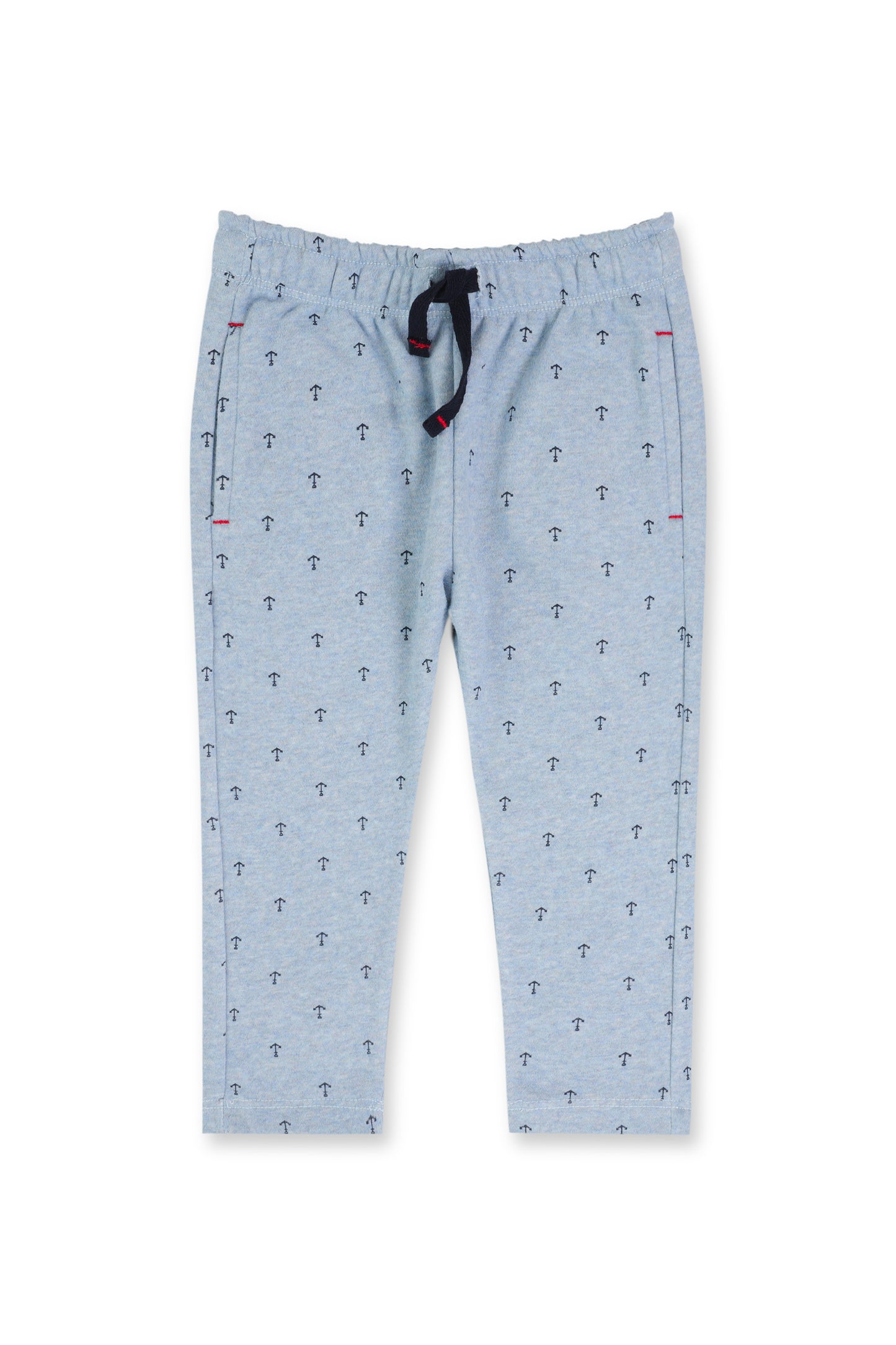 Anchor Print Grey Boys Trousers