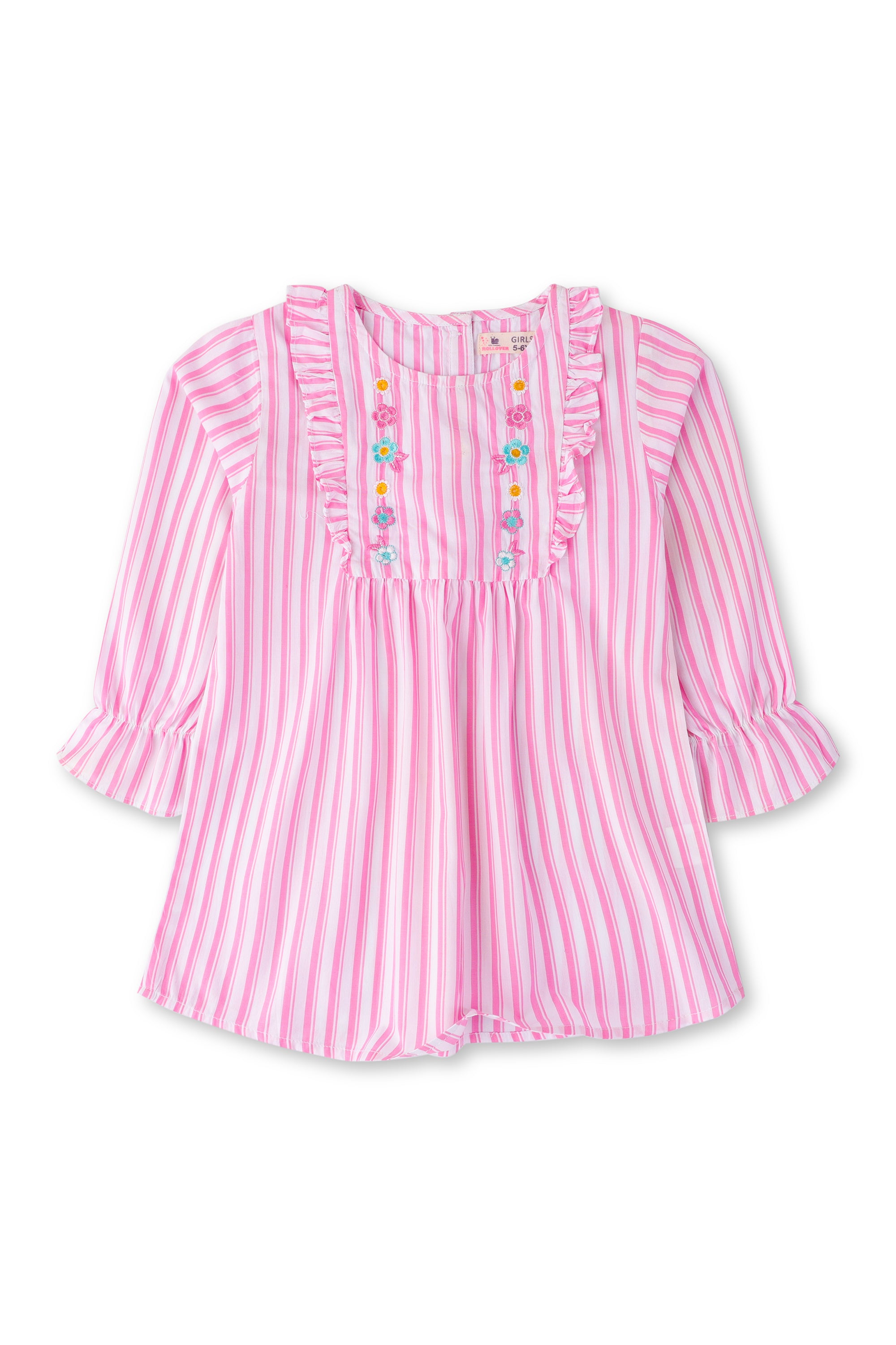 Pink Stripe Cotton Top