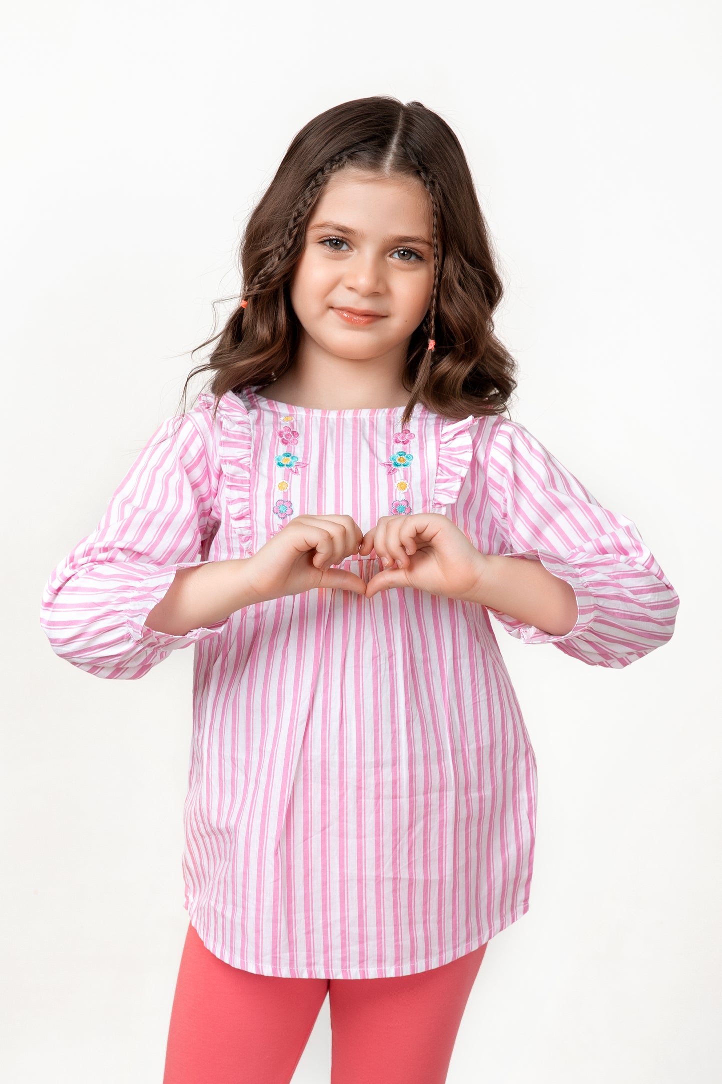 Pink Stripe Cotton Top