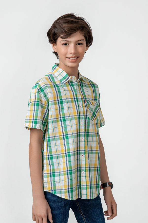 Multi-colour Checkered Cotton Shirt