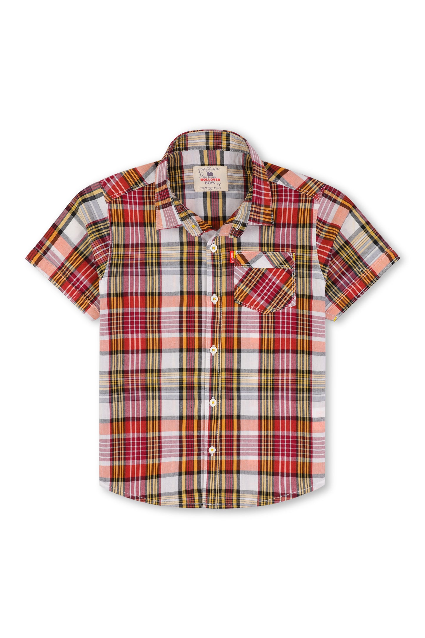 Stylish Maroon Check Shirt