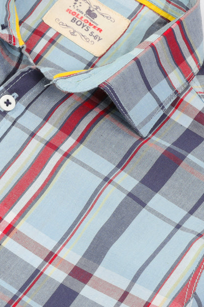 Sky Blue Check Shirt