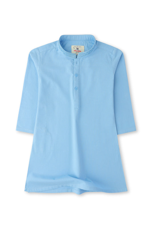 Sky Blue Cotton Kurta