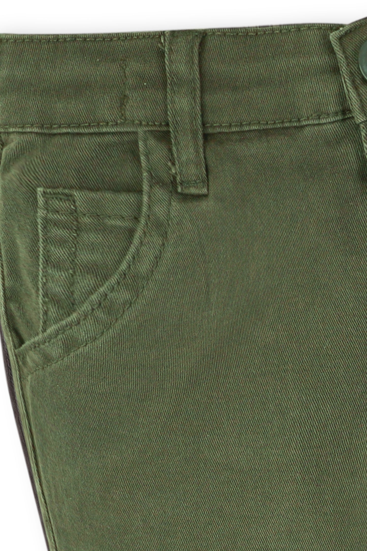 Olive Twill Chino Pants