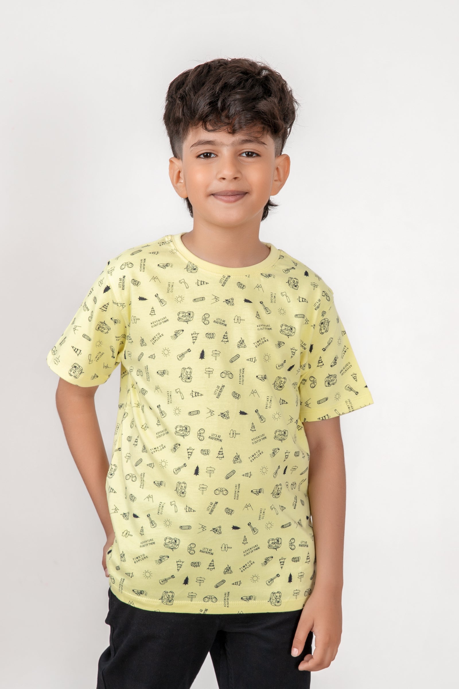 Boys' Yellow Rotary Tee