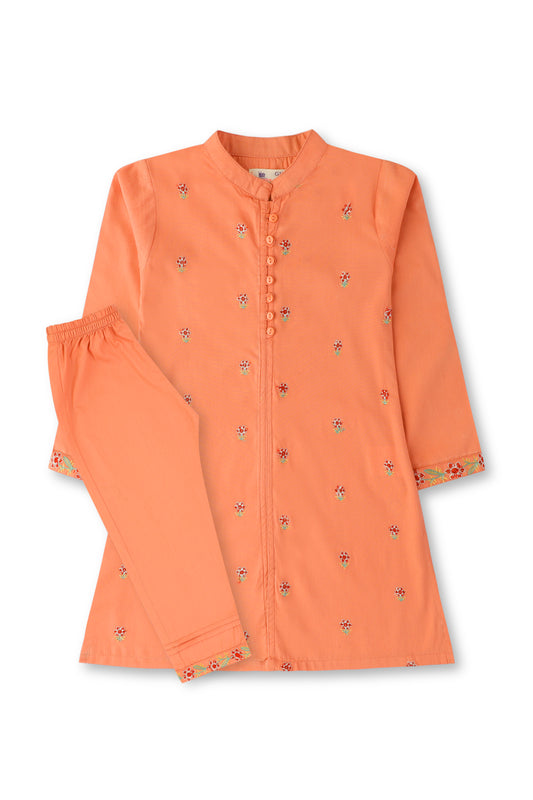 Peach Princess (2Pc) Kurta Set