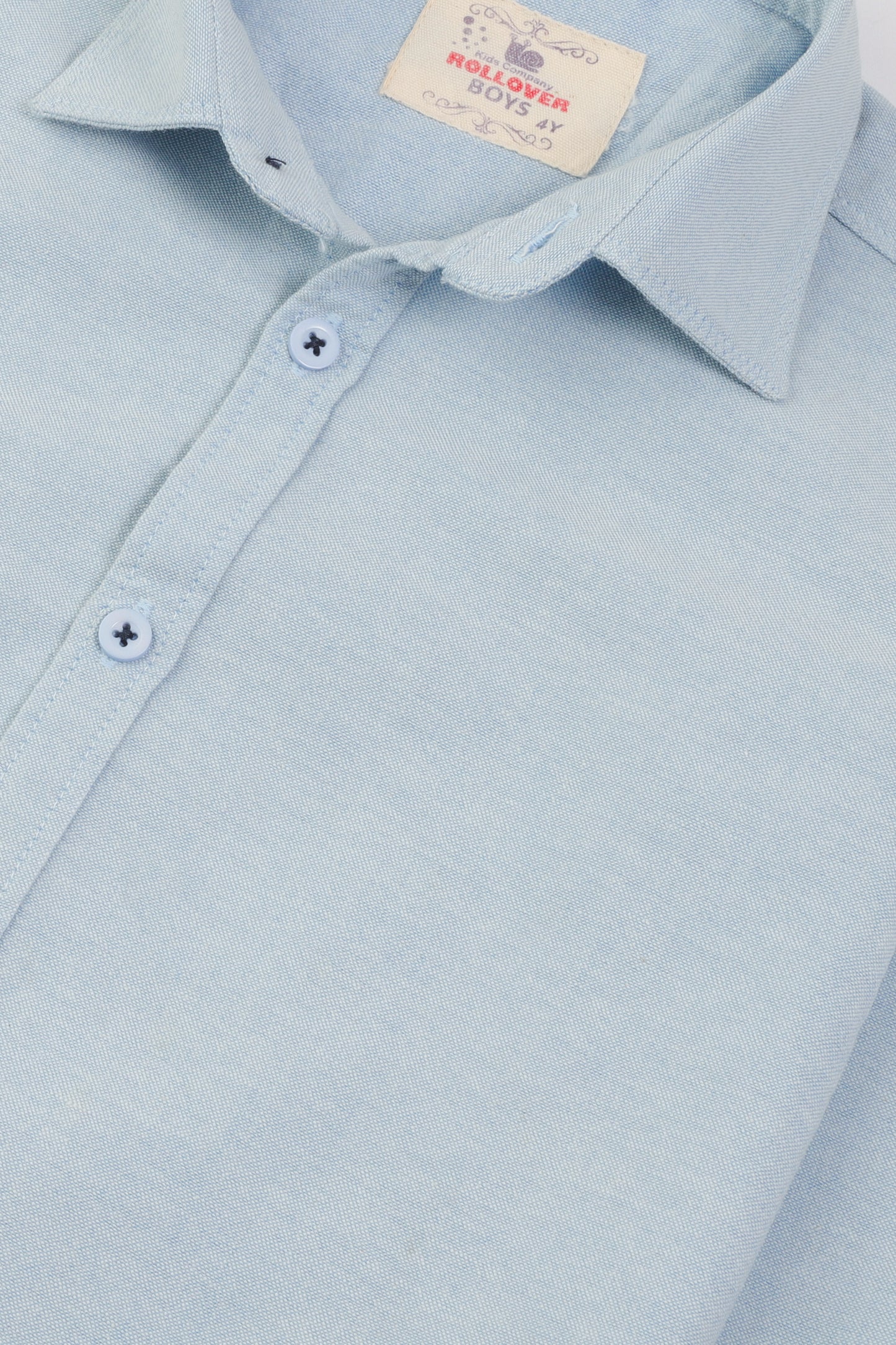 Light Blue Chambray Casual  Shirt