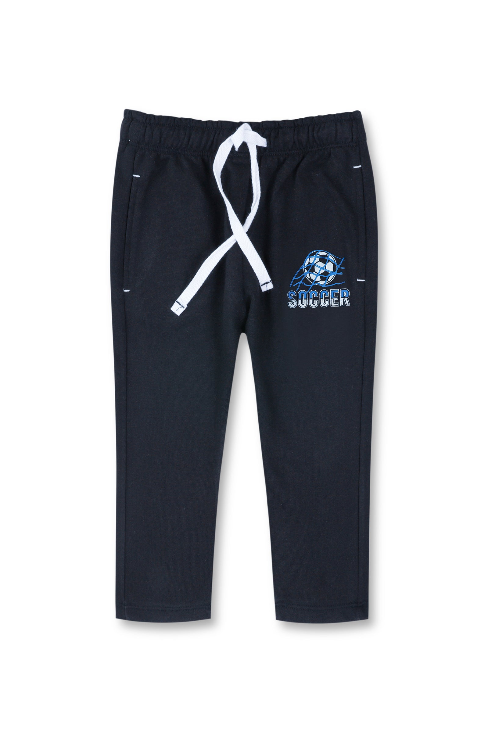 Navy Soccer Graphic Trousers