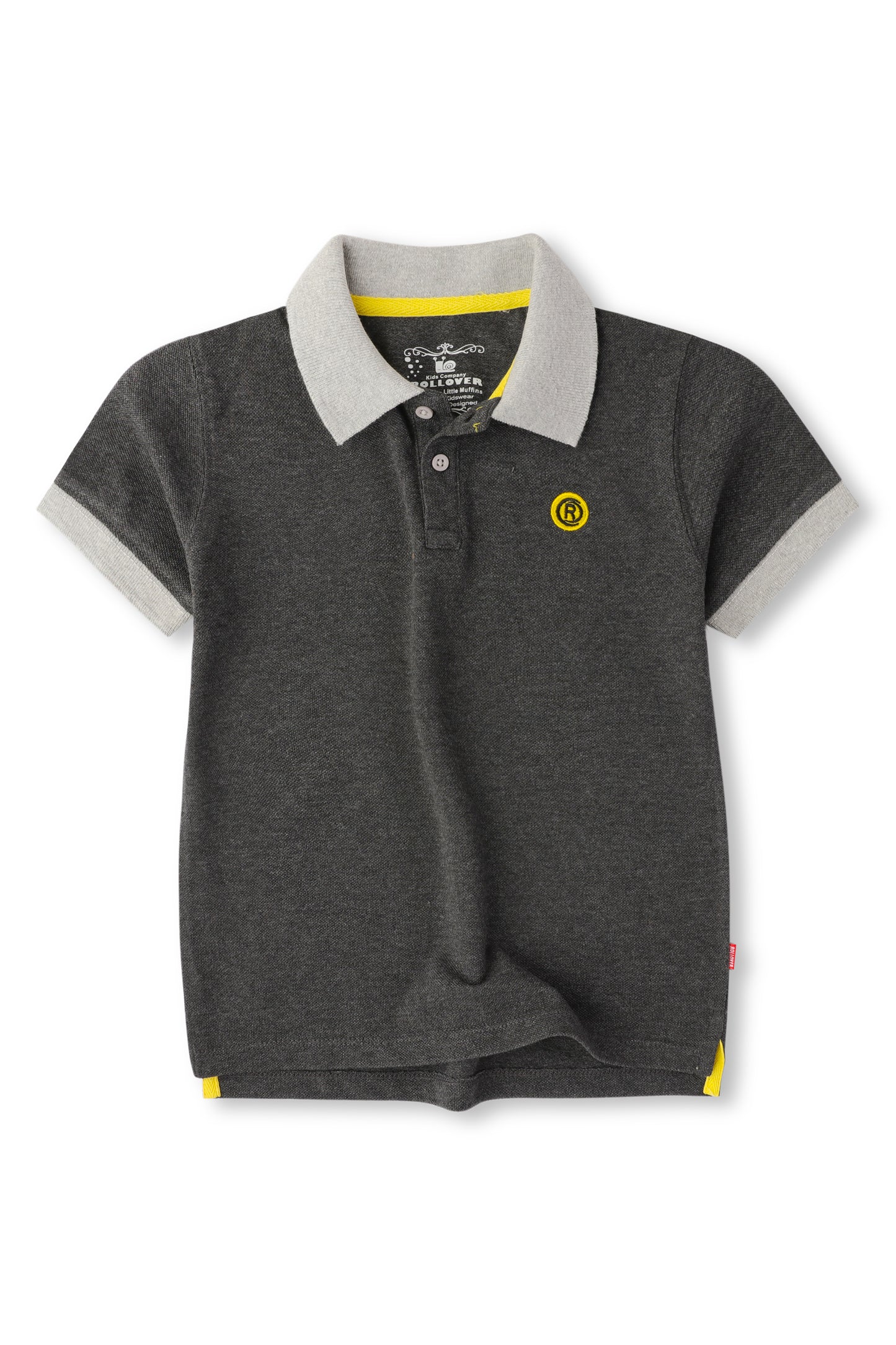 Boys Charcoal Polo