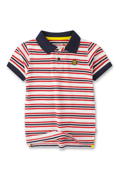 Multi-colored Striped Polo