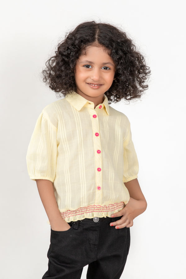 Sunny Puff Sleeve Cotton Top
