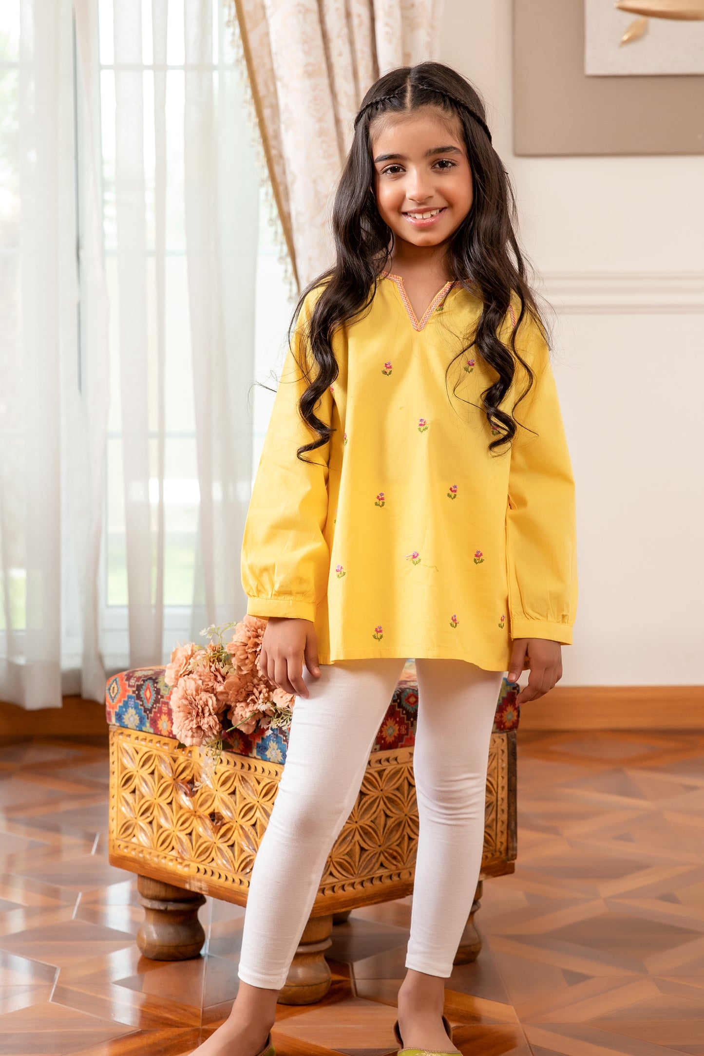 Yellow Floral Top