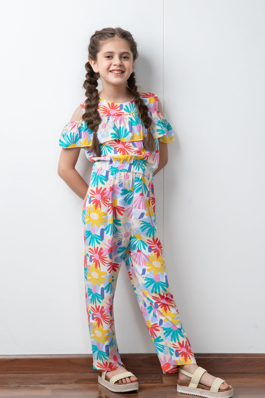 Multi-color Cotton JumpSuit